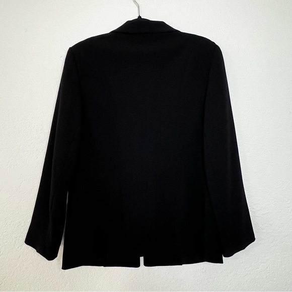 Oscar By Oscar De La Renta 100% Wool Black Skirt Suit Jacket Sz 10 - Skirt Sz 12 - Picture 5 of 16